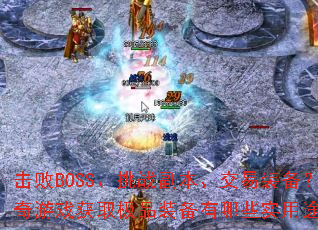 ����BOSS����ս����������װ����������Ϸ��ȡ��Ʒװ������Щʵ��;����