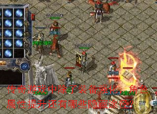 ������Ϸ�г���װ��ǿ������ɫ��������������Щ����;����