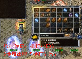 ��Ѫ����һ���СBOSS�ܱ�����Щϡ��װ����