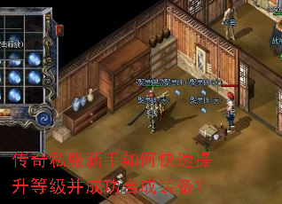 传奇私服新手如何快速提升等级并成功合成装备? 传奇私服新手如何快速提升等级并成功合成装备?