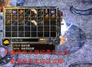 热血传奇手游红毒怎么用?最强施毒术实战攻略 热血传奇手游红毒怎么用?最强施毒术实战攻略