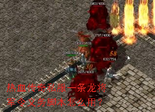 热血传奇私服一条龙将军令义务脚本怎么用? 热血传奇私服一条龙将军令义务脚本怎么用?