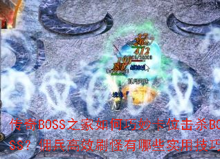 ����BOSS֮��������λ��ɱBOSS��Ӷ����Чˢ������Щʵ�ü��ɣ�
