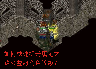 如何快速提升屠龙之路公益服角色等级? 如何快速提升屠龙之路公益服角色等级?