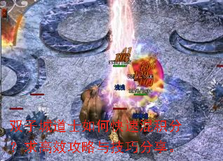 双子城道士如何快速混积分?求高效攻略与技巧分享。 双子城道士如何快速混积分?求高效攻略与技巧分享。