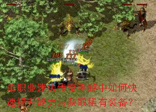 单职业迷失传奇手游中如何快速提升战力与获取稀有装备? 单职业迷失传奇手游中如何快速提升战力与获取稀有装备?