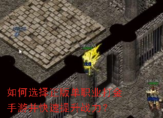 如何选择正版单职业打金手游并快速提升战力? 如何选择正版单职业打金手游并快速提升战力?